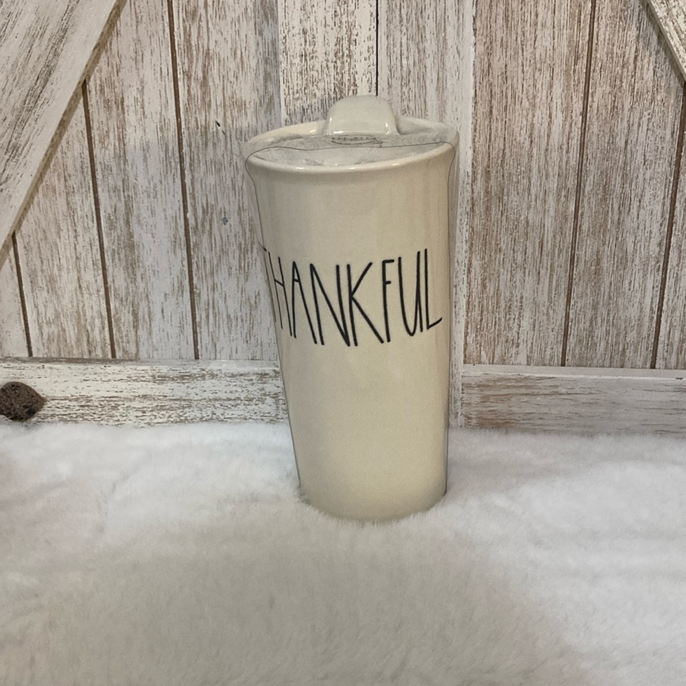 Rae Dunn Thankful Travel Tumbler